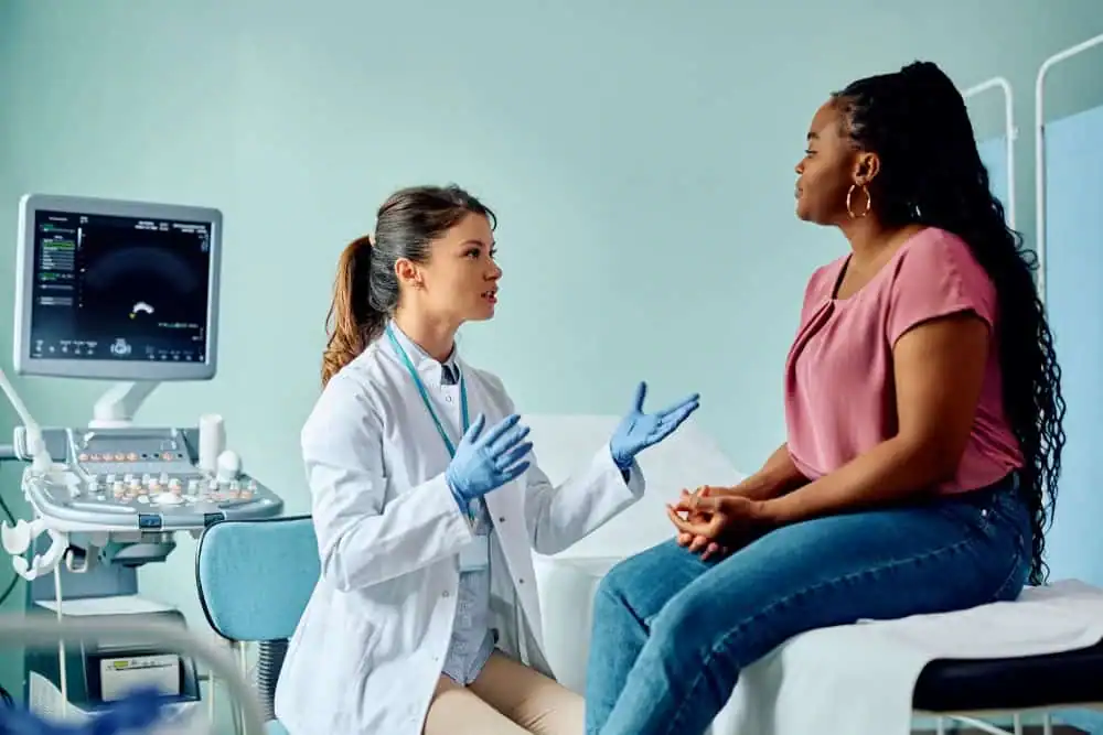 Woman have consultation about vaginal laxity Banbury