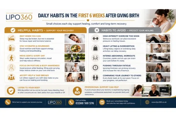 What to Do (and Avoid) in the First 6 Weeks After Giving Birth To Avoid Diastasis Recti 3 First 6 Weeks After Giving Birth To Avoid Diastasis Recti Banbury : Daily Habits in the First 6 Weeks After Giving Birth